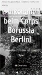 Mobile Screenshot of corps-borussia-berlin.de